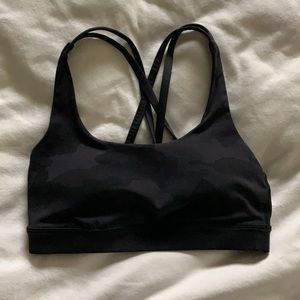 Lululemon Energy Sports Bra in Incognito Camo Grey